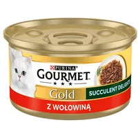 Purina Nestle Gourmet Gold Succulent Delights Beef - wet cat food 85G
