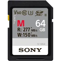 Sony 64Gb Sf-M Series Sdxc Class10 Uhs-Ii U3 V60 Tough Memory Card 64 Gb Flash memory class 10