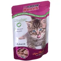 Super Benek Certech Junior pouch for cats with pieces of turkey in sauce 100G
