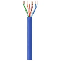 Techly Installation cable twisted pair Utp Cat6 4X2 wire Cca 305M blue
