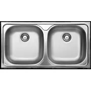 2-Bowl steel sink  Zex 0203 5907650842385 Wlononwcr1851
