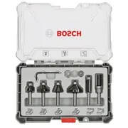6-Daļīgs frēžu kompl. 8 mm kāts, TrimEdging Bosch 2607017469  3165140958004 Wlononwcredut