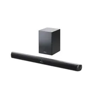 Sharp Ht-Sbw202 2.1 Soundbar with Wireless Subwoofer for Tv above 40, Hdmi Arc/Cec, Aux-In, Optical, Bluetooth, 92Cm, Black  No Aux in Bluetooth 200 W connection 4974019192420