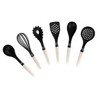 Stoneline Natural Line  21582 Kitchen utensil set 6 pcs Dishwasher proof Black/Beige 4020728215827