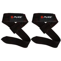 Pure2Improve Buffalo Lifting Straps Black  P2I201100 8719407040398