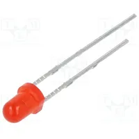 Led 3Mm red 4080Mcd 50 Front convex 1.72.4V No.of term 2  204-10Sdrd/S530-A3