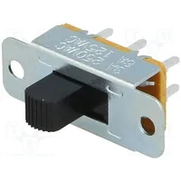 Switch slide Pos 2 Dpdt 3A/250Vac On-On screw,THT Sl13B  Sl13B-022Bhc1 Sl13B-022Bhc10