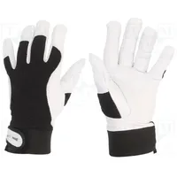 Protective gloves Size 8 black natural leather  Lahti-L270808K L270808K