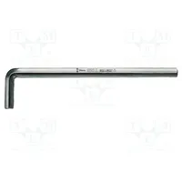 Wrench Hex Plus key 6Mm Overall len 180Mm steel long  Wera.05021630001 05021630001