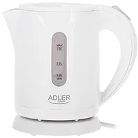Adler Kettle Ad 1371W Electric 850 W 0.8 L Stainless steel/Polypropylene 360 rotational base White  5903887809207