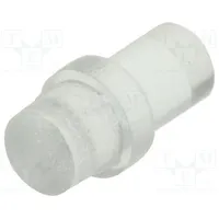 Fiber for Led round Ø3Mm Front flat straight with flange  Plp1-188-F