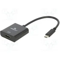 Adapter Hdmi 1.4,Usb 3.1 socket,USB C plug 0.15M black  A-Cm-Hdmif-03
