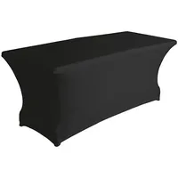 Rectangular table cover - stretch black  Fp411 5410329614959