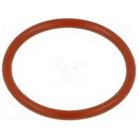 O-Ring gasket silicone Thk 1.5Mm Øint 6Mm red -60160C  O-6X1.5-Si-Rd 01 0006.00X 1.5 Oring 70Si Red