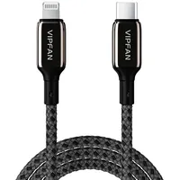 Usb-C to Lightning Cable Vipfan P03 1,5M, Power Delivery Black Cb-P3  6971952432963 036901