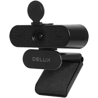 Delux Dc03 tīmekļa kamera ar mikrofonu melna  6938820450788