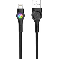 Foneng X59 Usb to Micro cable, Led, 3A, 1M Black  6970462516064 045527