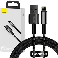 Baseus Tungsten Gold Cable Usb to iP 2.4A 1M Black  Calwj-01 6953156204959 025645