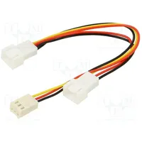 Wire for fan supplying Plug straight splitter 2X 3Pin x3  Ak-Fy320