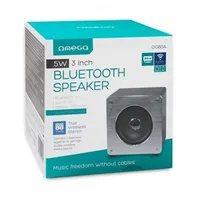 Bluetooth portable speaker Omega Wooden Og60A Microsd, laisvų rankų įranga, Aux,Fm silver  1-5907595441575 5907595441575