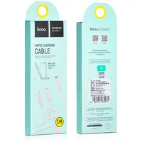 Usb cable Hoco X1 Rapid LightningMicroType-C 1M white  1-6957531032069 6957531032069
