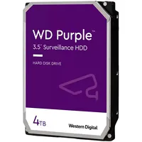 Hdd Video Surveillance Wd Purple 4Tb Cmr, 3.5, 256Mb, Sata 6Gbps, Tbw 180  718037898308