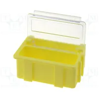 Bin Esd 37X12X15Mm transparent,yellow  Smdboxn22341 Smd-Box N 2-2-3-4-1