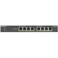 Netgear Gs308Pp Unmanaged Gigabit Ethernet 10/100/1000 Power over Poe Black  Gs308Pp-100Eus 606449146851 Wlononwcrazay