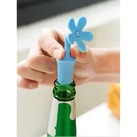 Silicone Drink Bottle Stopper Blue  181031240478 9854032562941
