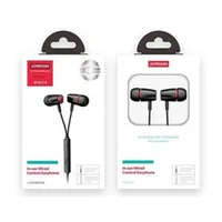 Joyroom headphones 3.5 mm mini jack with remote control and microphone Black  4-Jr-El114 6941237104557