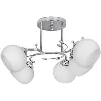 Classic chandelier pendant ceiling lamp Activejet Irma nickel 5Xe27 for living room  Aje-Irma 5P 5901443112303 Oswacjkin0098