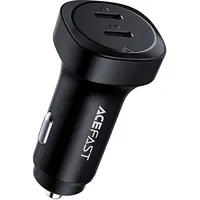 Acefast car charger 72W, 2X Usb Type C, Pps, Power Delivery, Quick Charge 3.0, Afc, Fcp black B2  6974316280361 039326