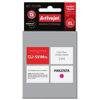 Activejet Acc-551Mn Ink cartridge Replacement for Canon Cli-551M Supreme 15 ml magenta  5901443017639 Expacjaca0124