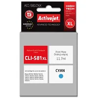 Activejet Acc-581Cnx Ink cartridge Replacement for Canon Cli-581Xlc Supreme 11,70 ml cyan  5901443110576 Expacjaca0157