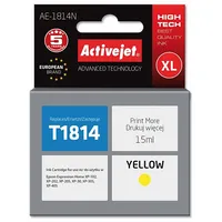 Activejet Ae-1814N Ink cartridge Replacement for Epson 18Xl T1814 Supreme 15 ml yellow  5901443017592 Expacjaep0232