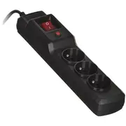 Activejet Combo 3Gn 1,5M black power strip with cord  5901443115588 Lipacjlis0025