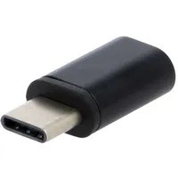 Adapter Usb 2.0 B micro socket,USB C plug nickel plated  Ak-Ad-46