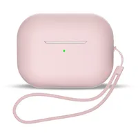 Apple Airpods 1  2 Silicone Case Lanyard Wrist Strap - Pink / 9145576279106