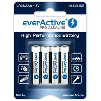 Alkaline batteries everActive Pro Lr6 Aa - blister card 4 pieces  Alev64B 5902020523635 Lr64Blpa