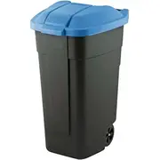 Atkritumu tvertne uz riteņiem 110L melna/zila  2912900857 3253921290389