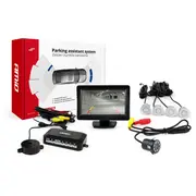 Autostāvvietas palīgsistēma Tft01 4,3 ar Hd 315 Led 4 sensori sudraba krāsā  01556