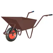 Awtools Wheelbarrow Construction 85L/1.5Mm BrownWheel Cover  Aw00031 Wlononwcrdnwz