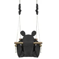 Baby Swing with Wooden Frame Ecotoys Mouse  Huśtawka Uszy Grey 2000010053070