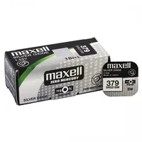 Bat379.Mx1 379 baterijas 1.55V Maxell sudraba-oksīda Sr521Sw iepakojumā 1 gb.  3100000528096
