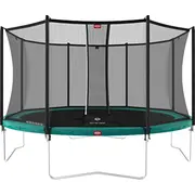 Batuts Berg Favorit Regular - 330 cm, zaļš, ar Comfort drošības tīklu  35.11.37.00 8715839070927