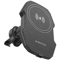 Borofone Car holder Bh215 Adelante magnetic with induction charging to air vent black  Uch001284 6941991109799