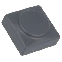 Button rectangular grey polyamide 15.5X15.5Mm  826.000.021