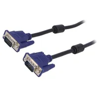 Cable D-Sub 15Pin Hd plug,both sides black 1.8M  Ak-Av-01