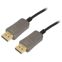 Cable Displayport 1.4,Hdcp,Optical 10M black  Ak-340107-100-S