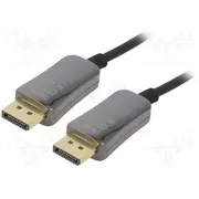 Cable Displayport plug,both sides 1.4,Optical  Ak-340107-200-S